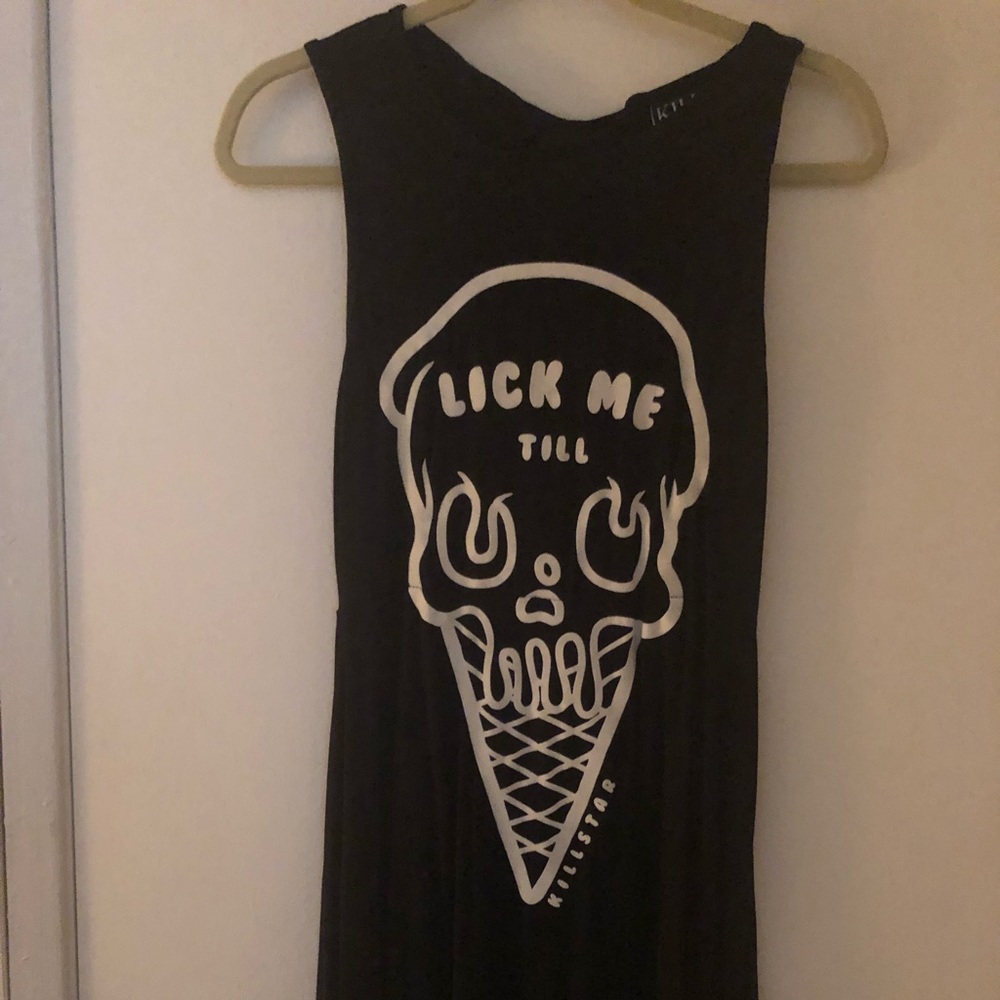 Killstar sleeveless fit and flare dress